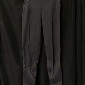 Victoria Sport Black Athletic Leggings with Mesh Bottom -  S